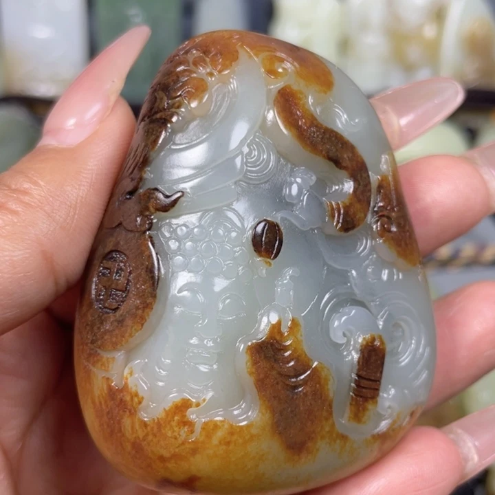 和田玉未镶嵌挂件