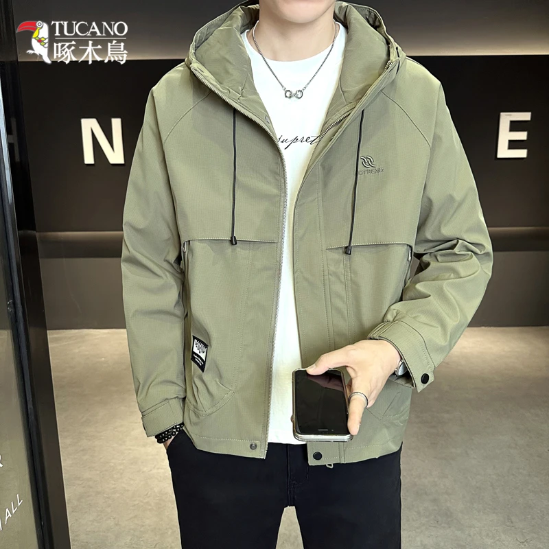 TUCANO/啄木鳥时尚休闲连帽夹克百搭外套男士春秋工装冲锋衣2342