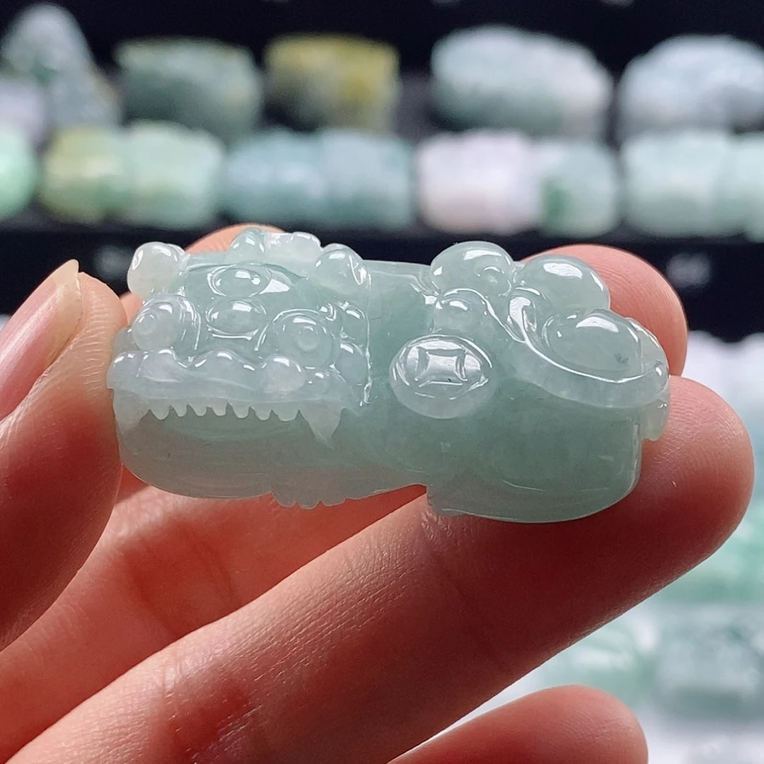 颈饰未镶嵌翡翠翡翠貔貅