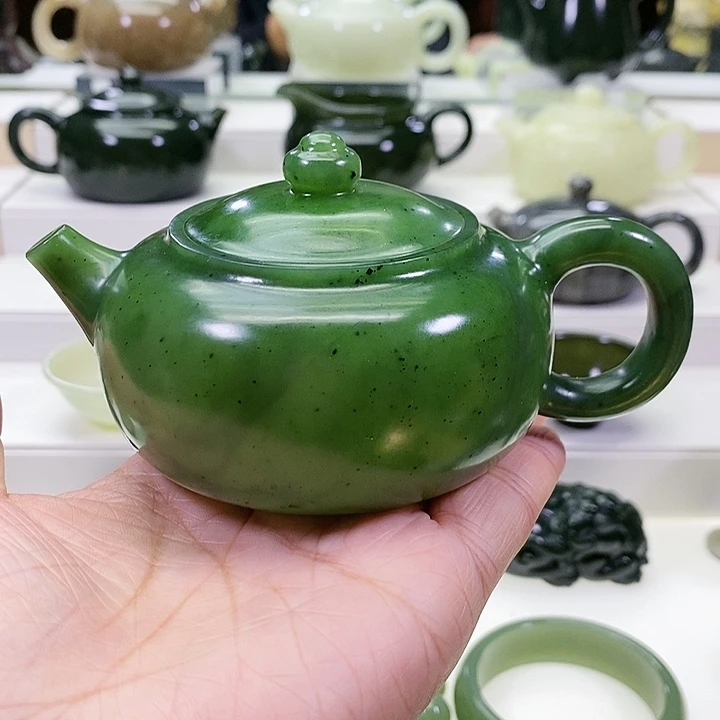 未镶嵌和田玉挂件m***?茶壶