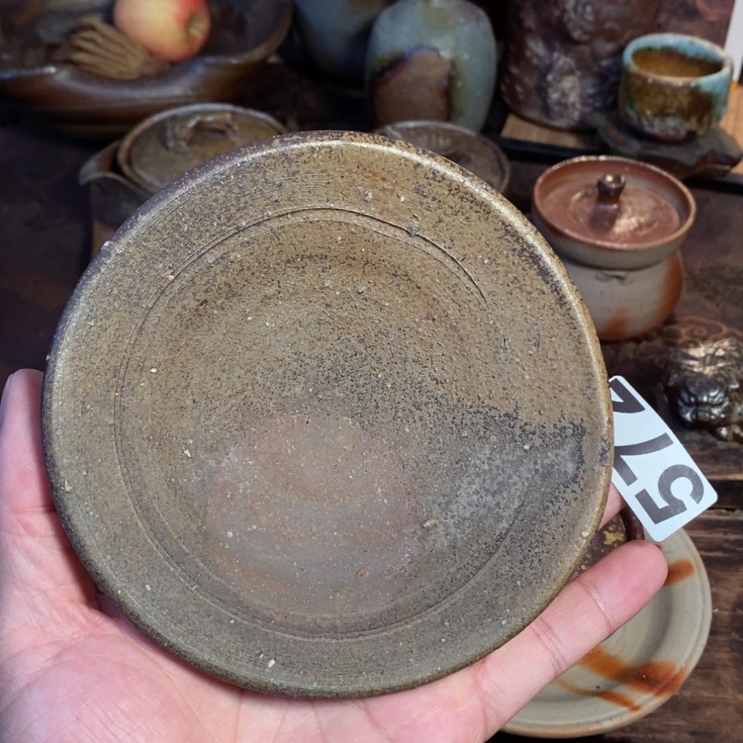 备前烧柴烧茶具一草