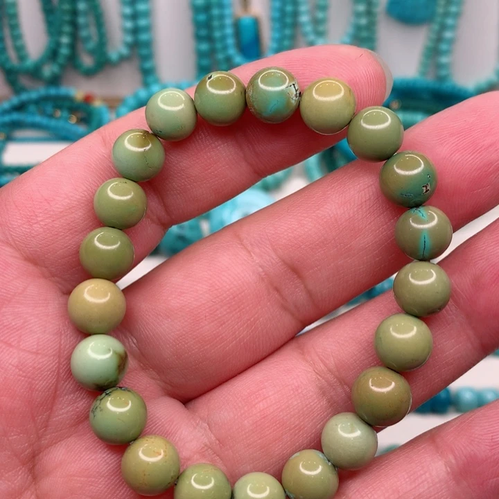 未镶嵌绿松石圆珠手串