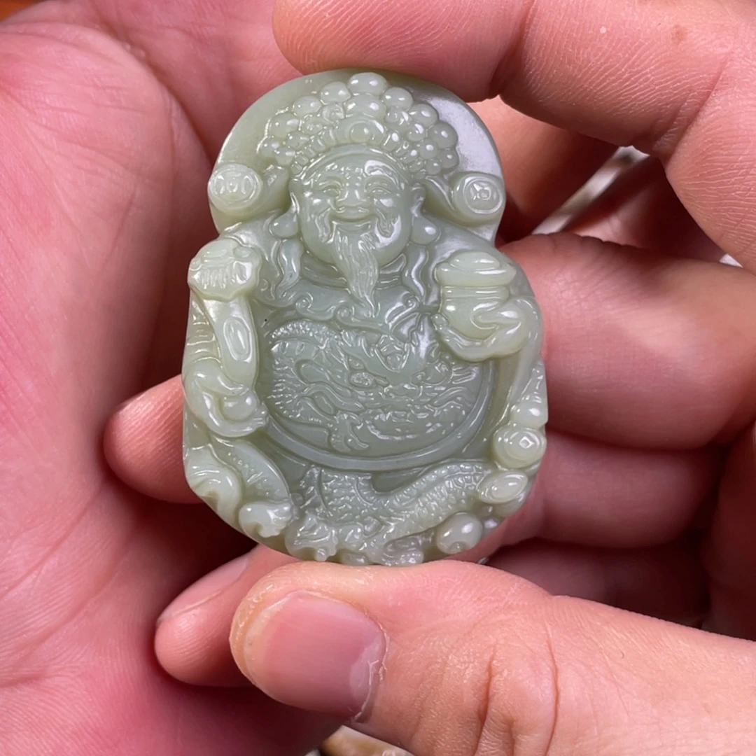 和田玉未镶嵌吊坠(不含链)