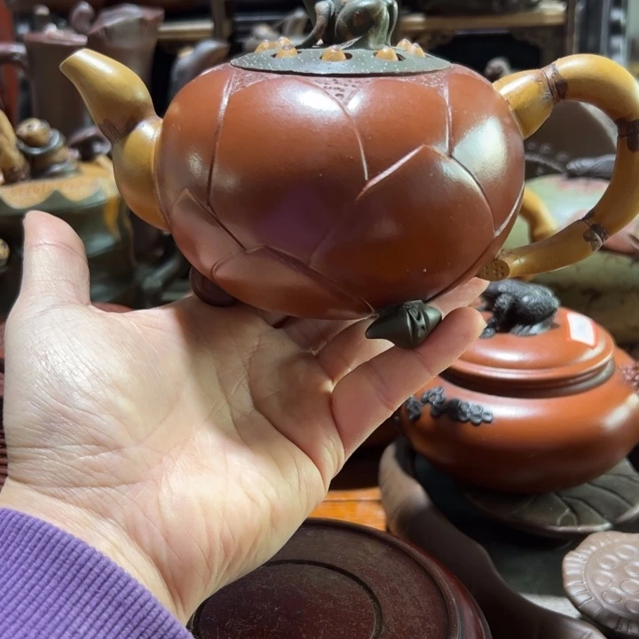 茶壶紫砂紫砂壶收藏起来了！