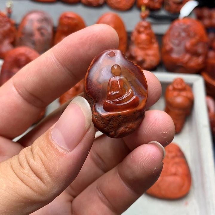 吊坠(不含链)未镶嵌南红玛瑙河***水