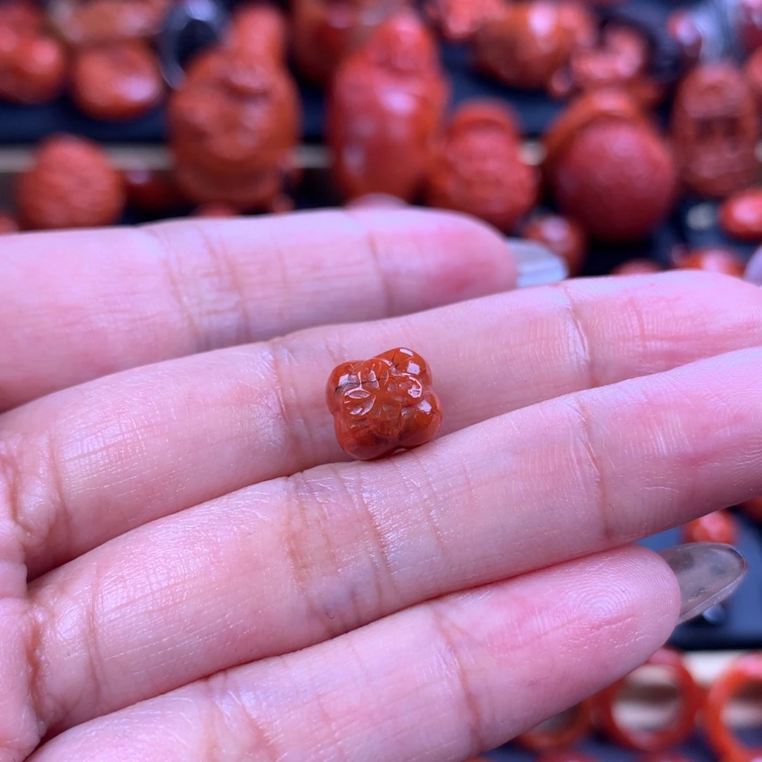 未镶嵌柿事如意8mm➕南红玛瑙