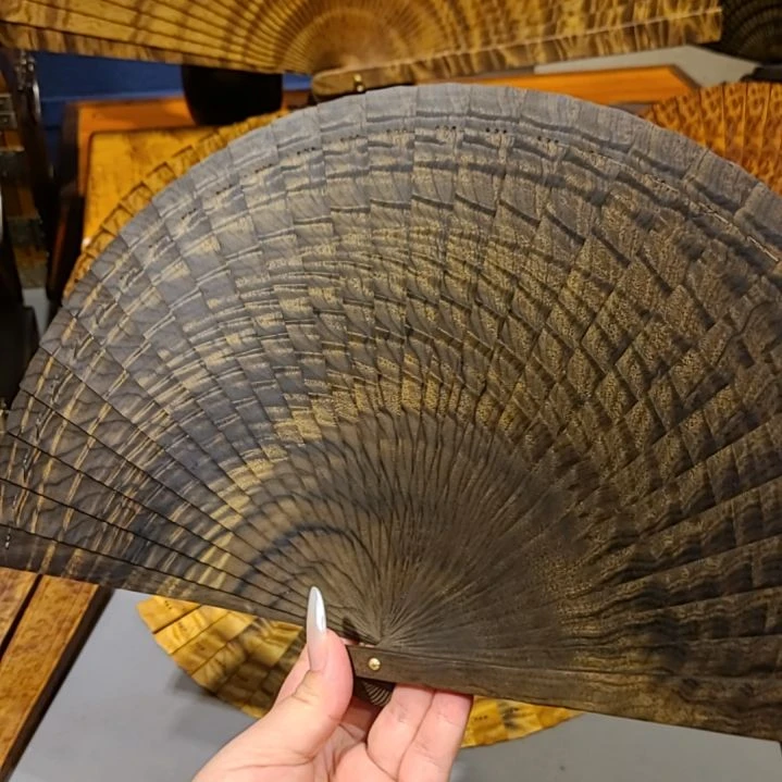 扇子21小叶桢楠金丝楠木苏扇阴沉