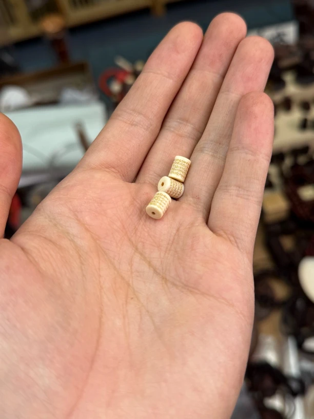 【配饰】猛犸牙 08五条圆柱精工雕刻