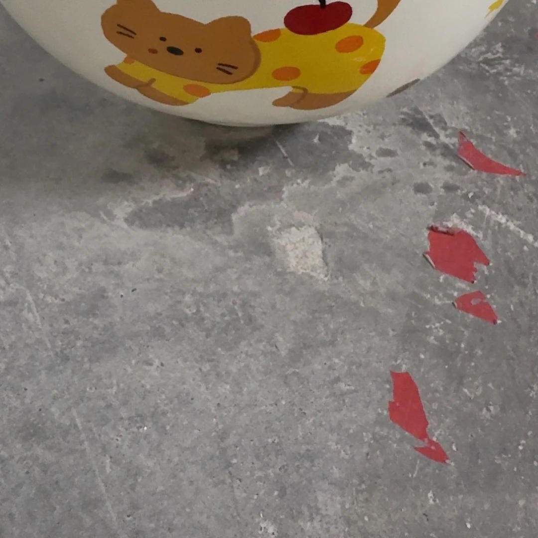 搪瓷微瑕黄猫汤碗一个