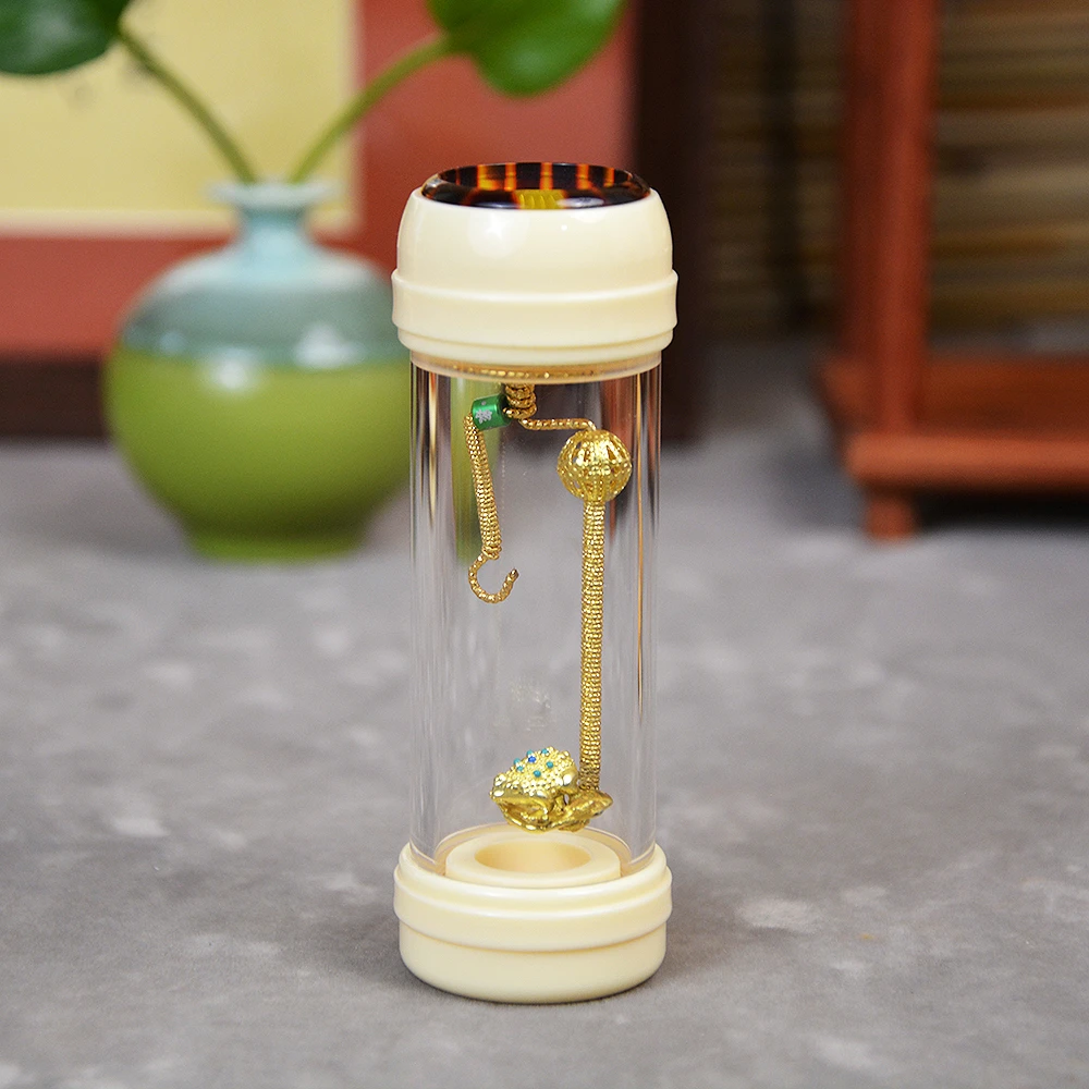 鸣韵 密胺掌中宝竹蛉筒黄蛉筒配金蟾攀爬簧