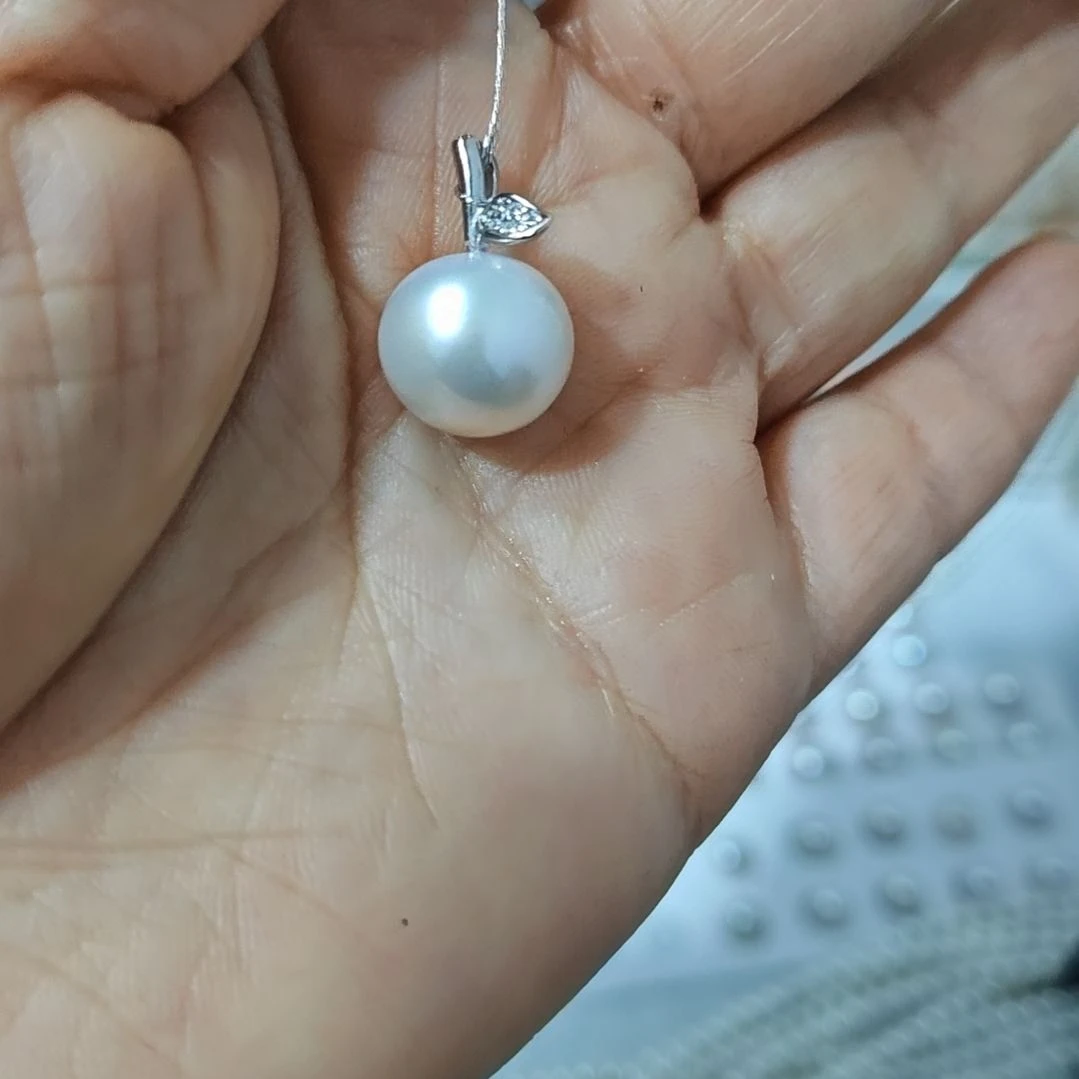 银S925镶嵌淡水珍珠颈饰