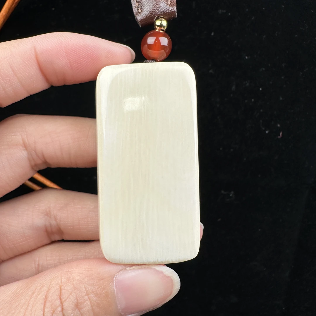 E16-98天然猛犸牙 肥皂 无事牌 26*49*12mm支持鉴定 假一罚四