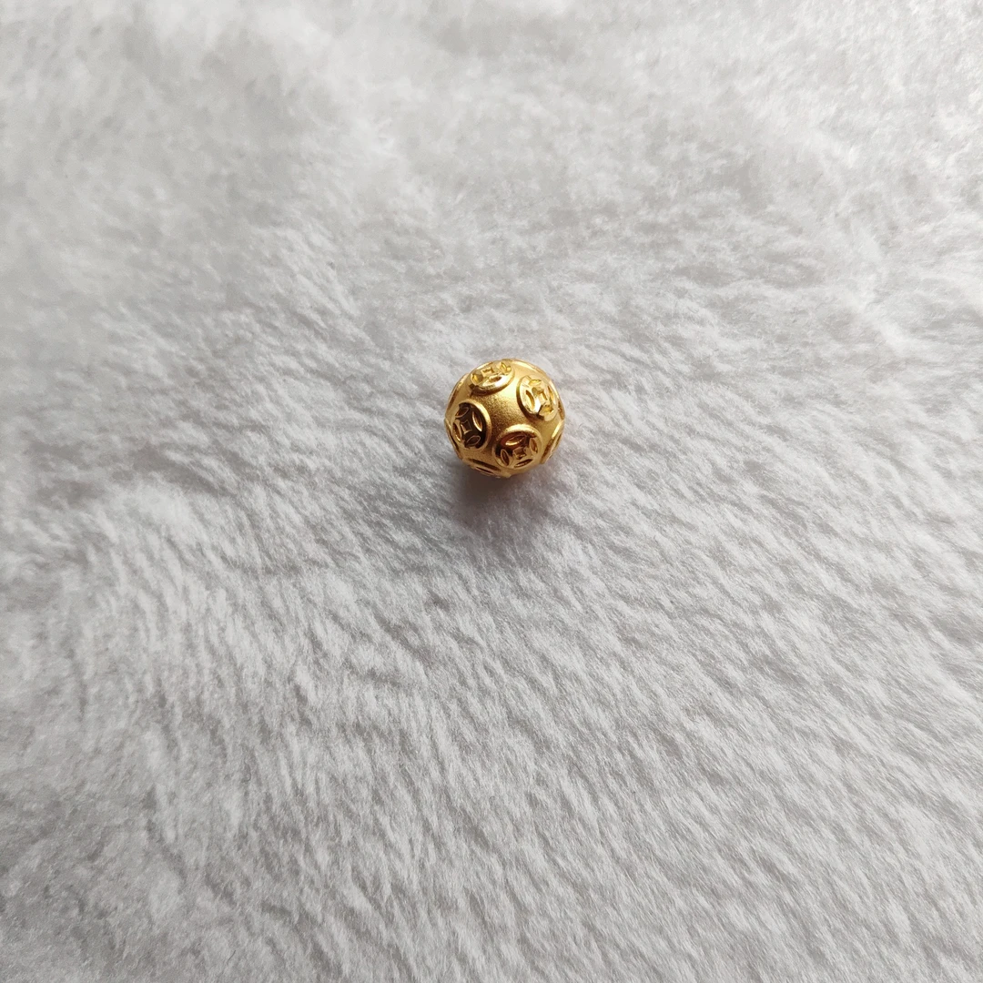 金元宝足金999貔貅珠子首饰