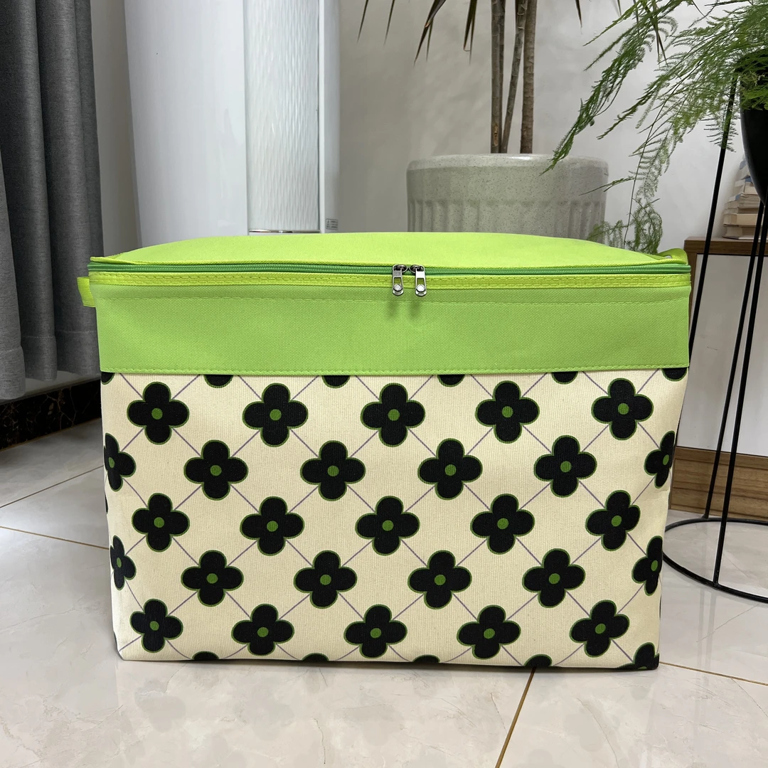 60升双拉链加钢圈加厚衣服被子收纳袋大容量盖子搬家打包袋防潮