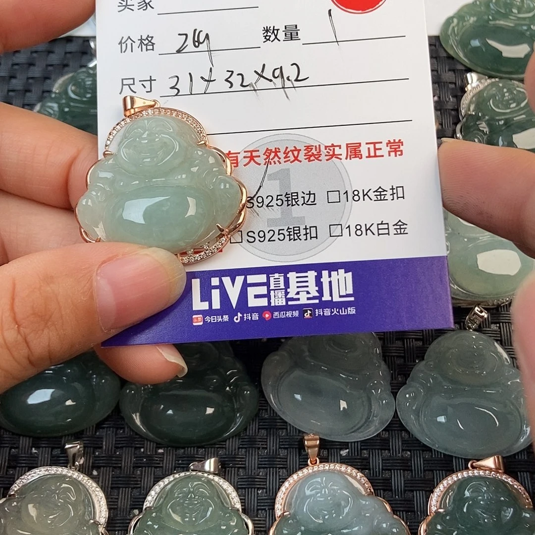 翡翠银S925镶嵌颈饰