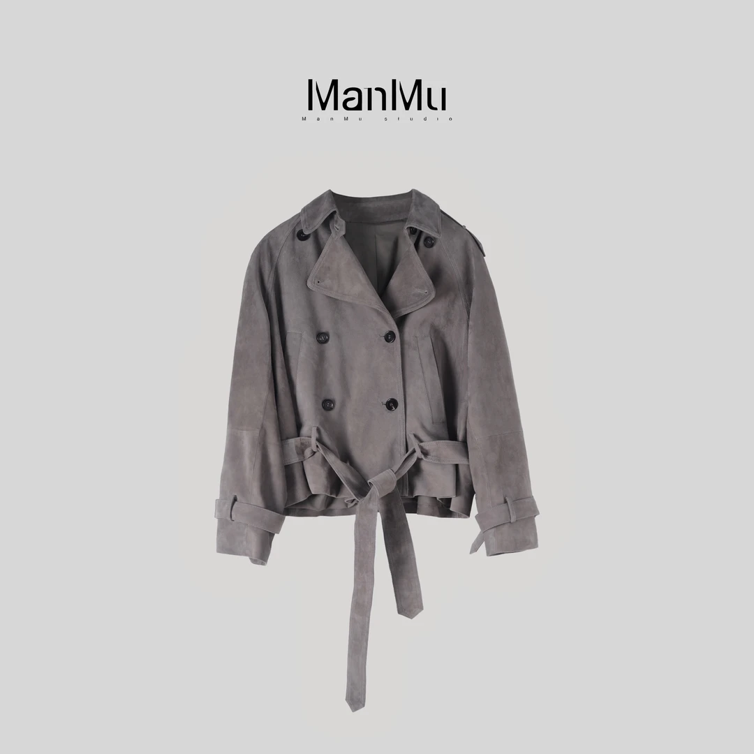满目ManMu 【张琪专属】高级定制秋冬时尚百搭100%羊皮皮衣350635