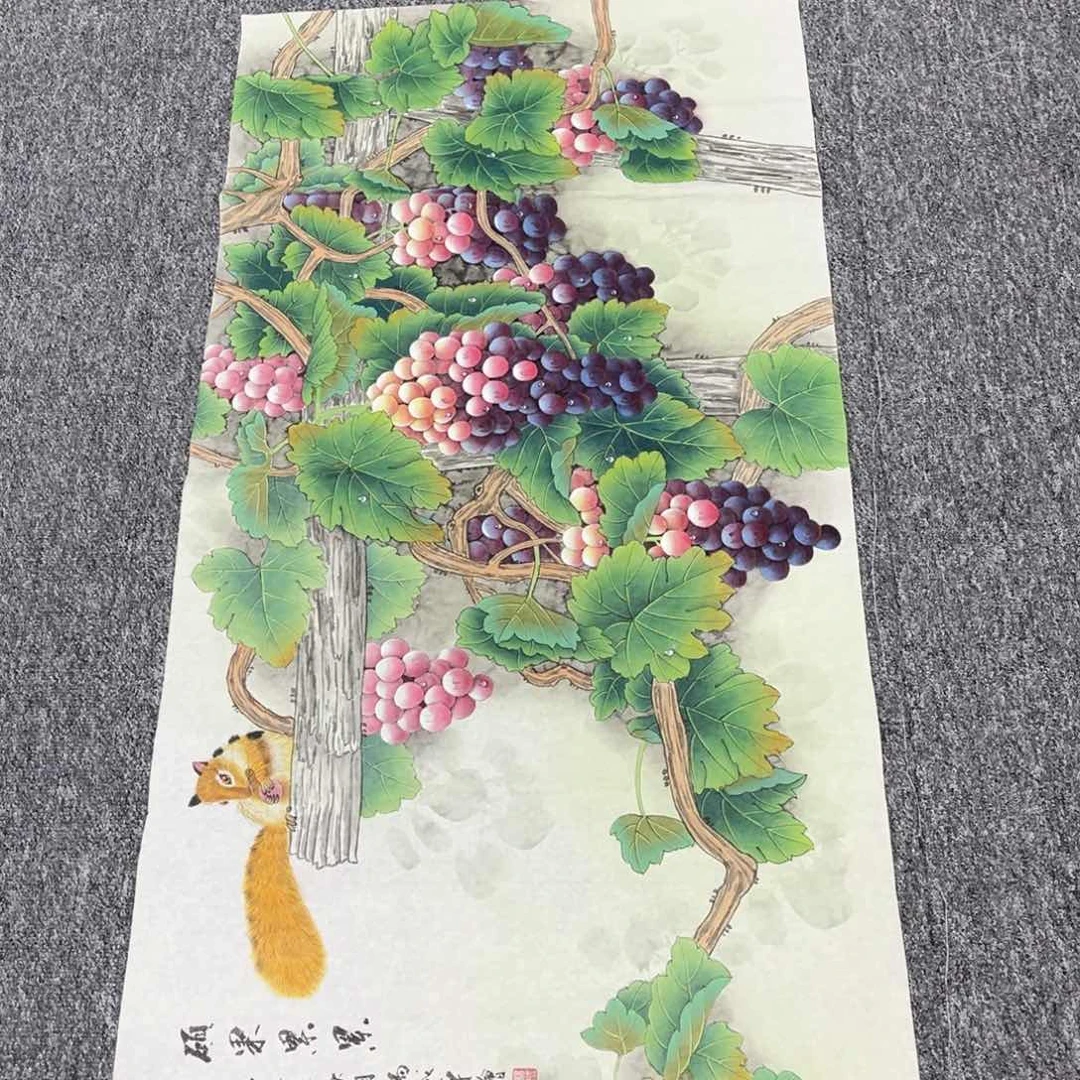 国画纯手绘字画宣纸