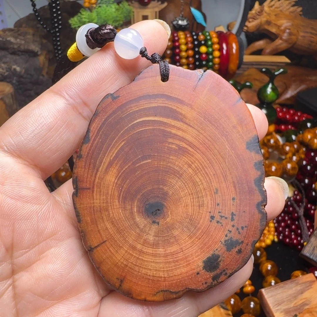 一***人琥珀木琥珀木原生态无事牌