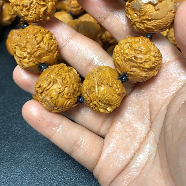 随***便手串/手链橄榄核橄榄微瑕龙3串