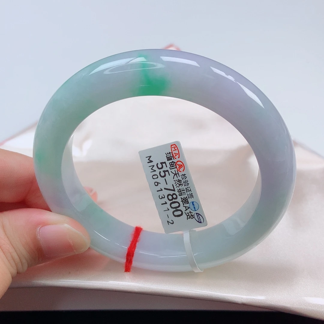 未镶嵌手镯翡翠55正圈