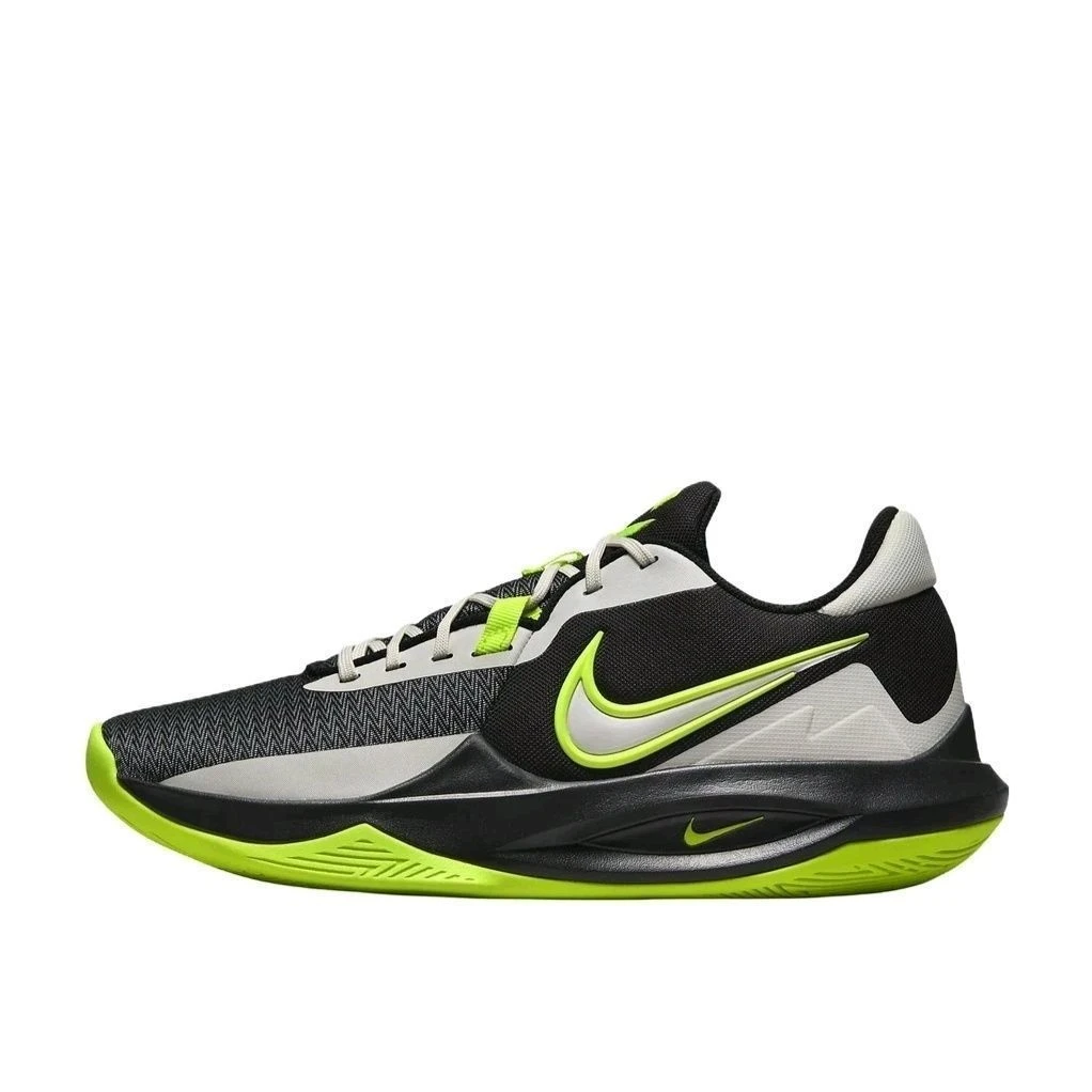 NIKE/耐克Precision 6男款缓震耐磨实战篮球鞋黑绿DD9535-009