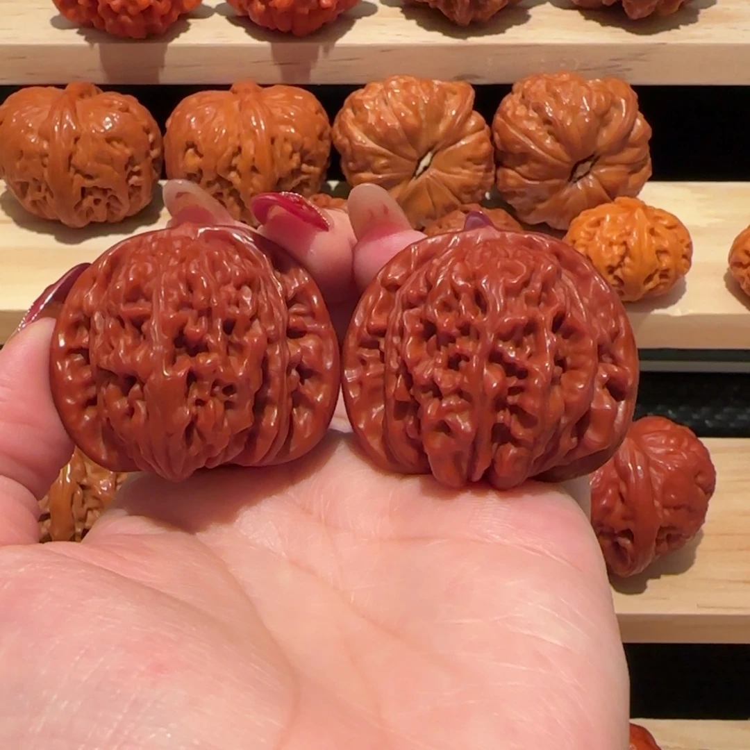 文玩核桃吊坠玉化四座楼41精品3077