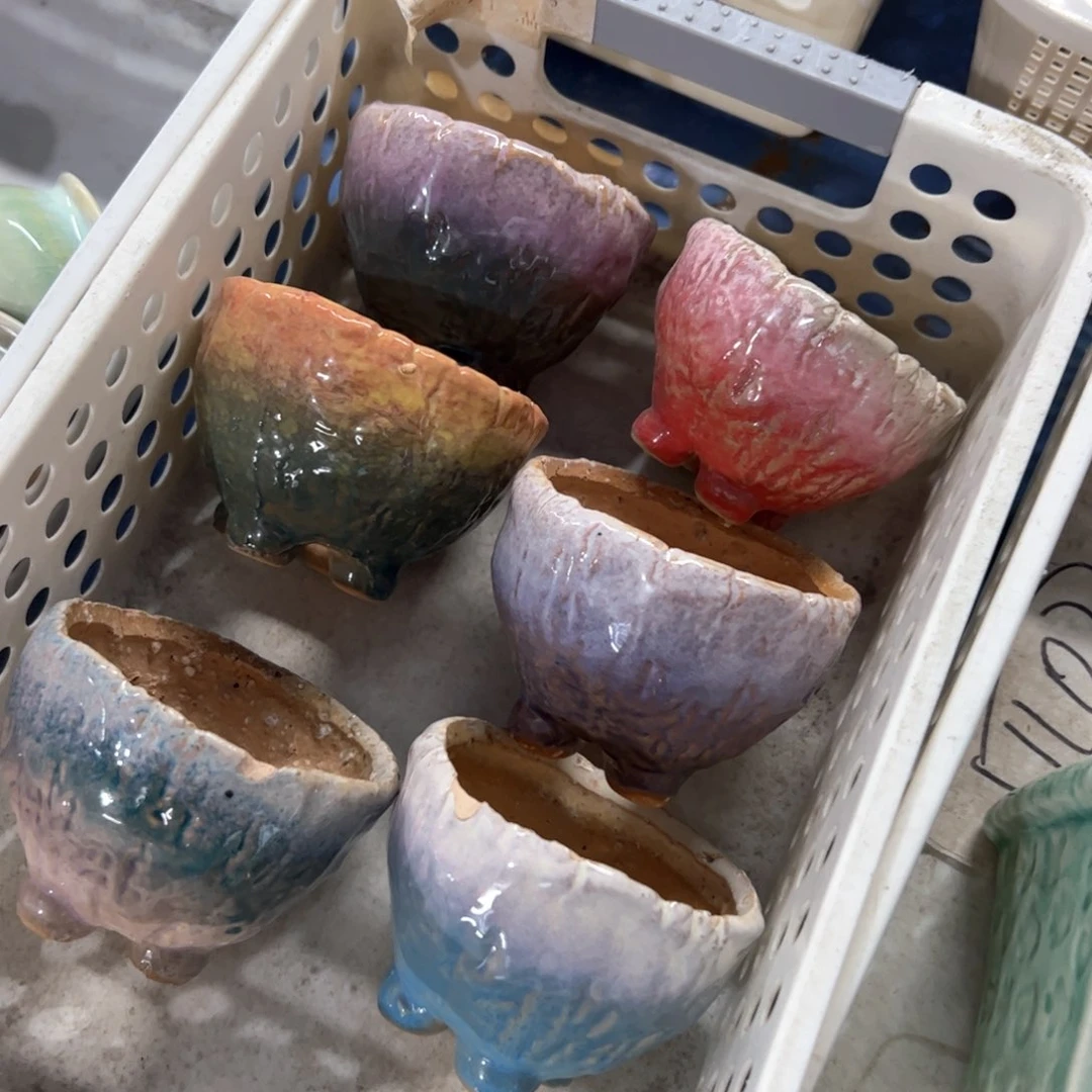 陶瓷多肉小花盆.@@3