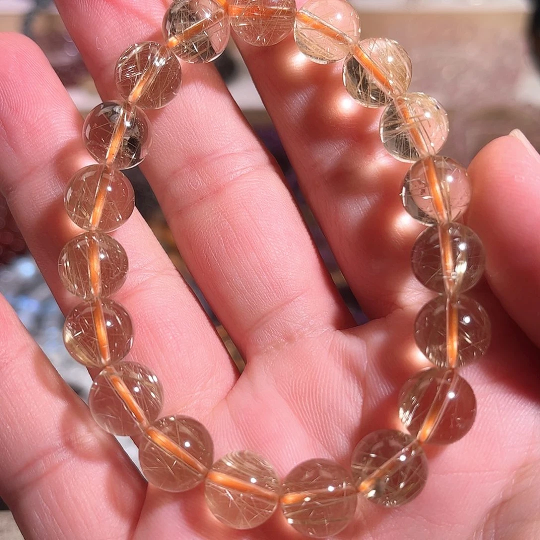 水晶手链未镶嵌维纳斯发晶10mm+