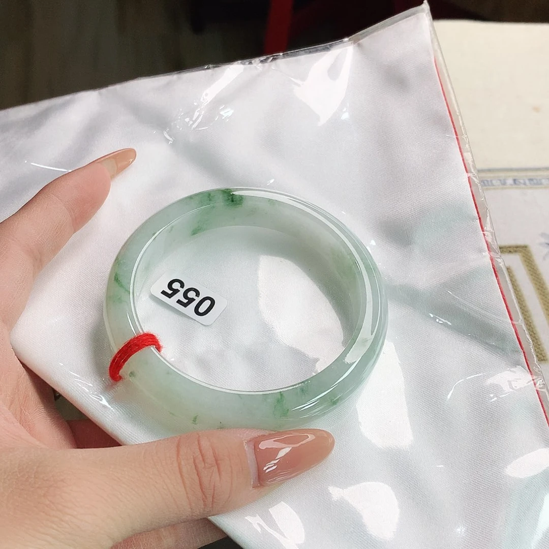 未镶嵌手镯翡翠57圈口055