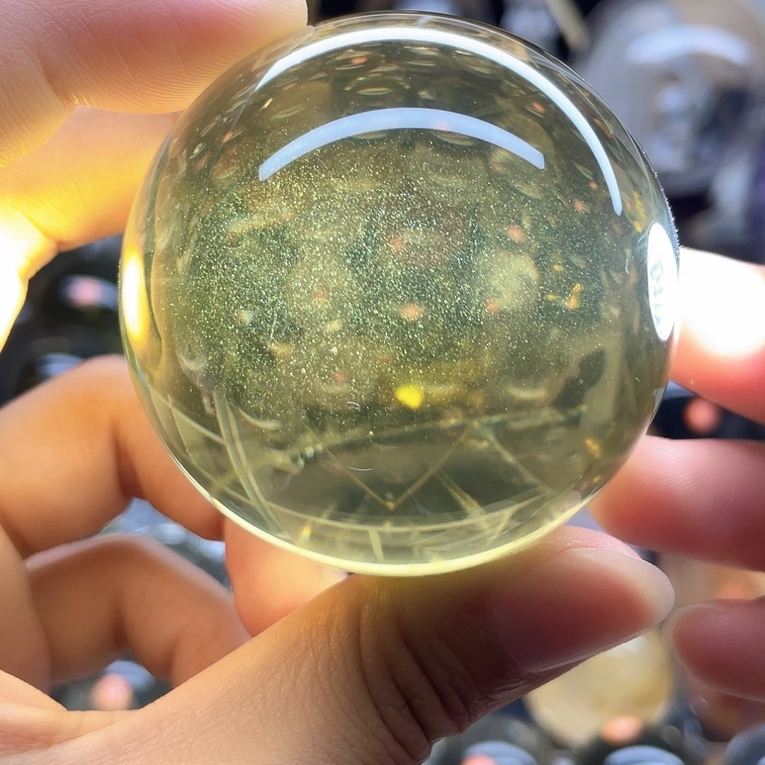 珠宝半成品水晶未镶嵌黄水晶金沙56