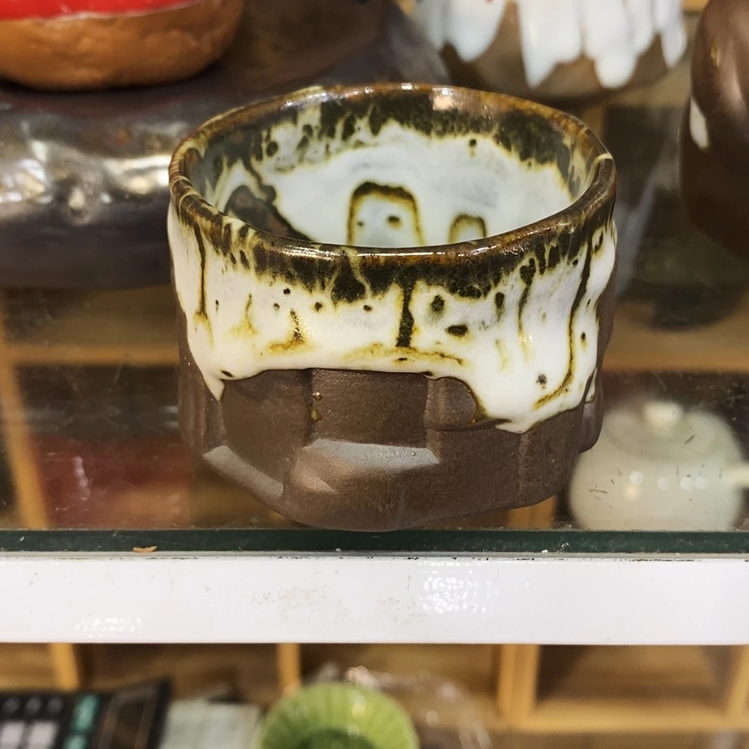 粗陶志野柴烧茶器