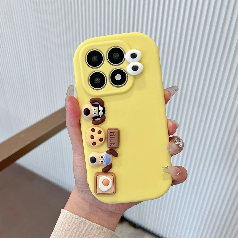 适用于小米17手机壳新款可爱立体卡通小狗创意全包防摔软壳ins风