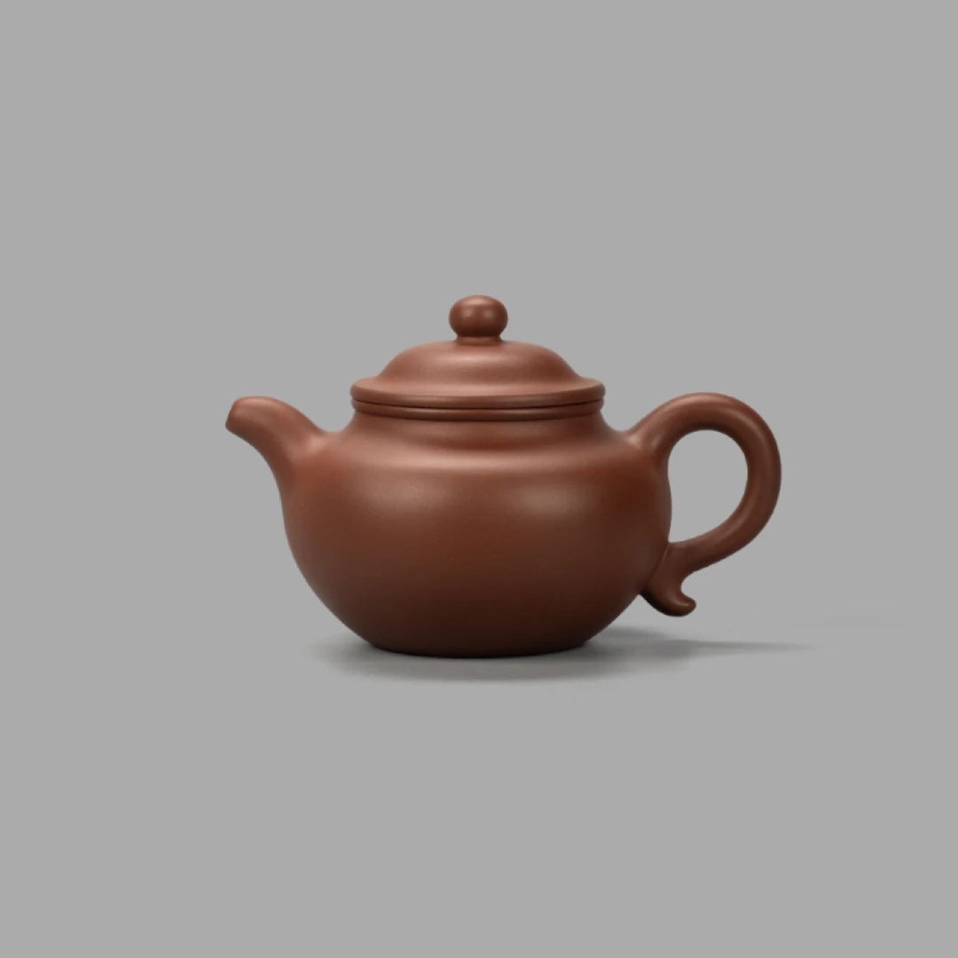 周中云-大亨莲子-红皮龙-半手210cc 宜兴黄龙山原矿紫砂茶壶