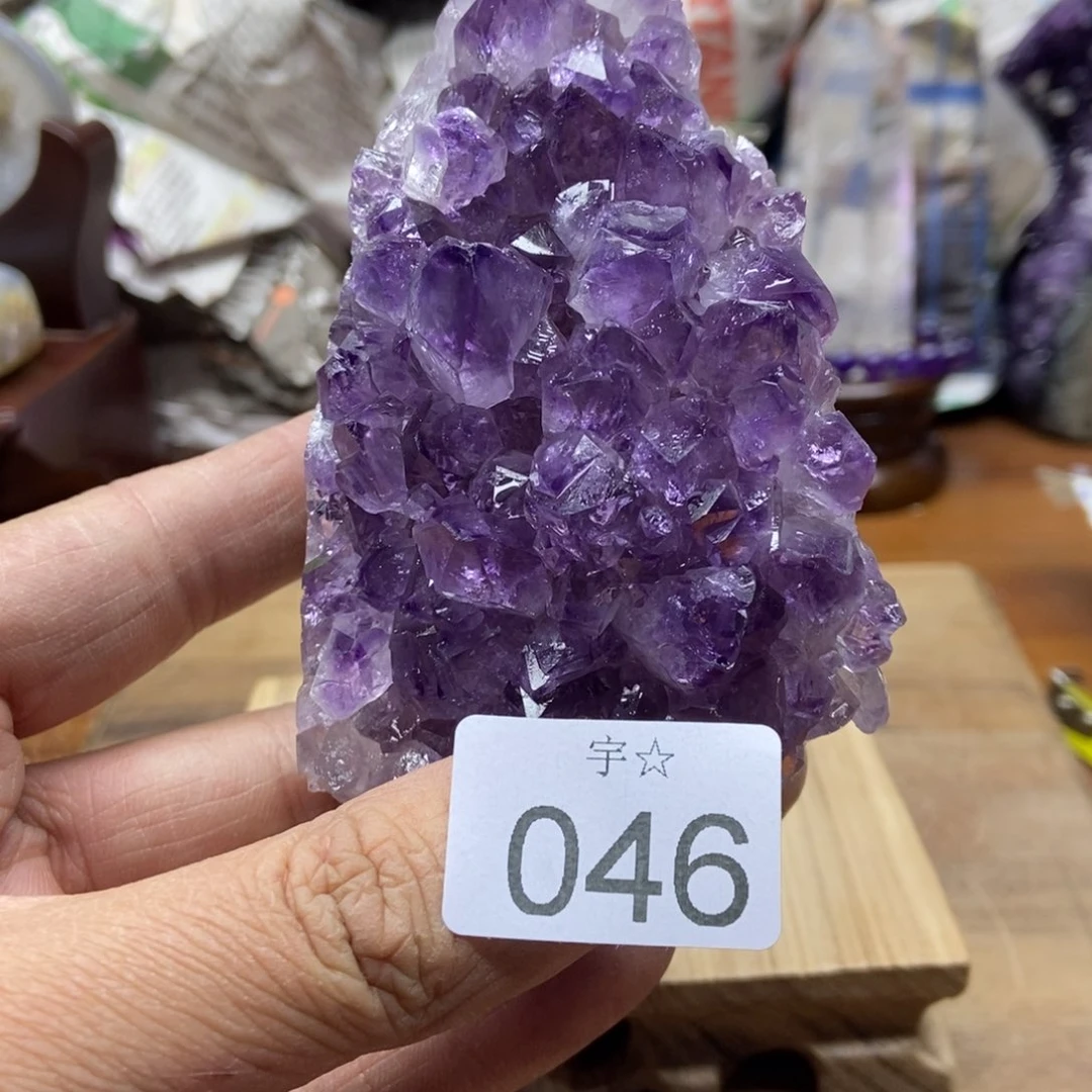 紫晶天然水晶摆件未镶嵌