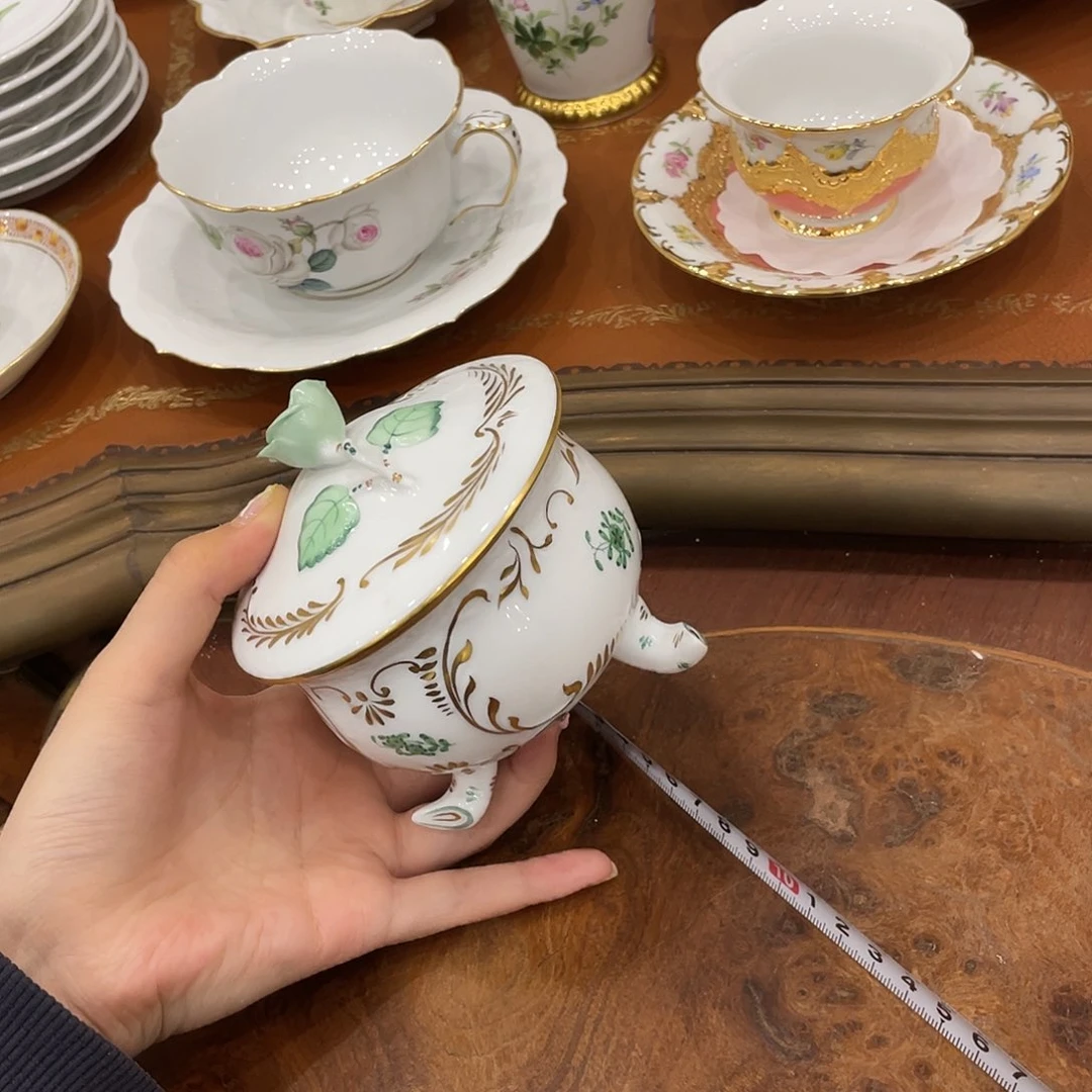 瓷片中古赫伦糖罐