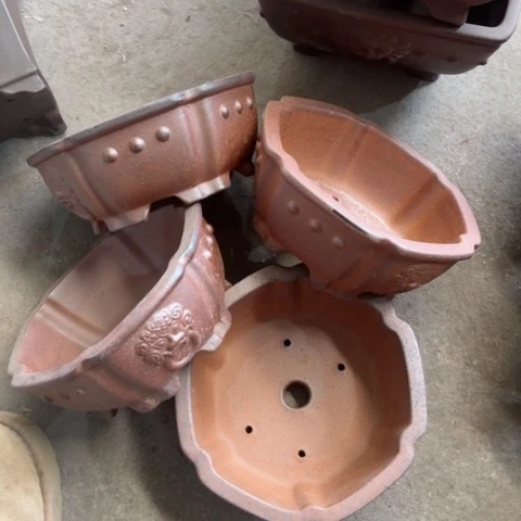 紫砂花盆70-4。70-4,-