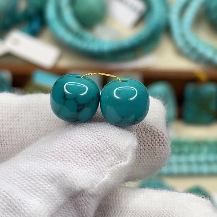 绿松石未镶嵌挂件渔***我