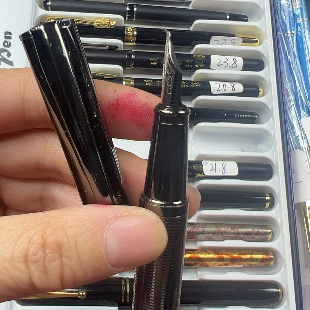 便携式枪灰色全铜明尖弯尖美工