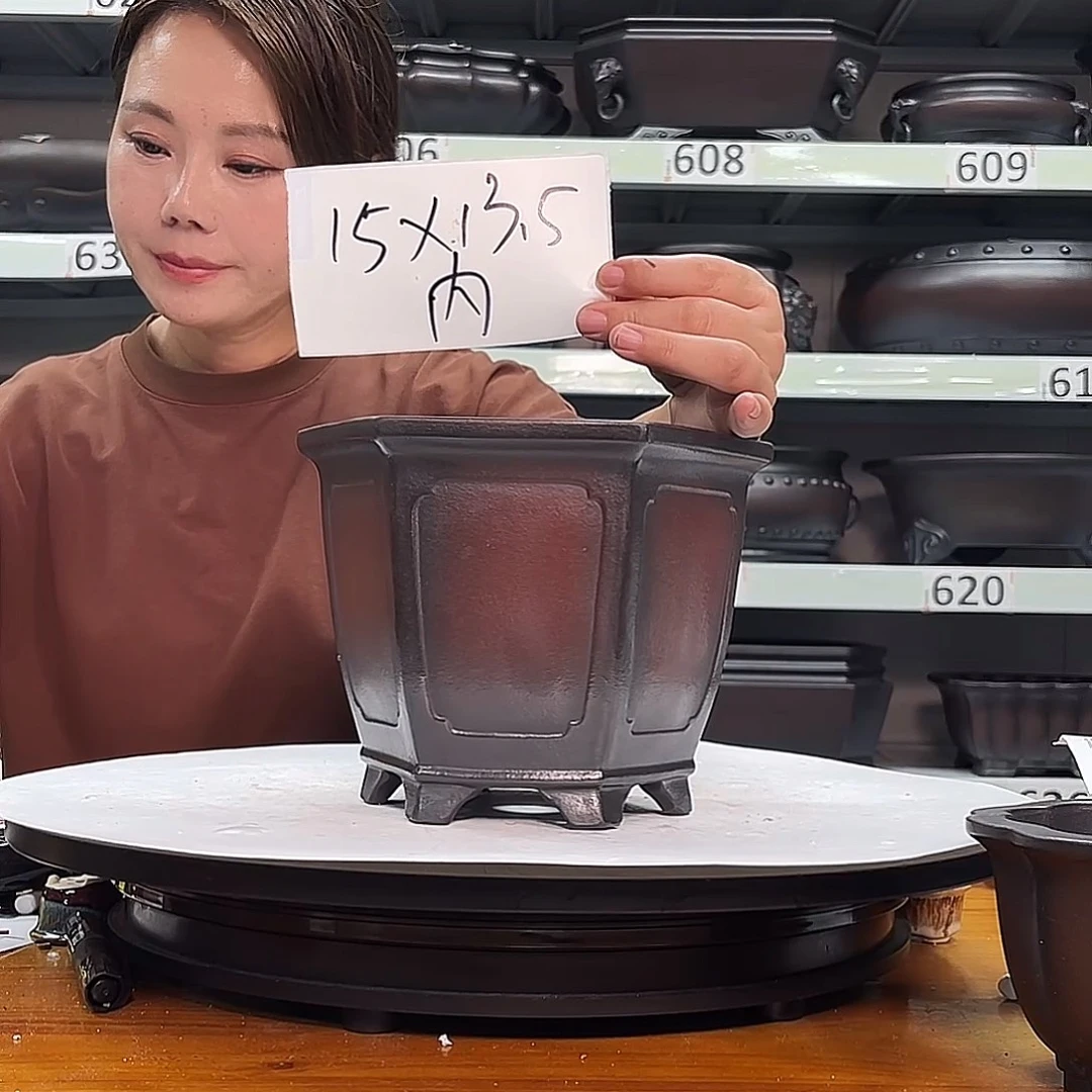 紫砂花盆宜兴紫砂44号