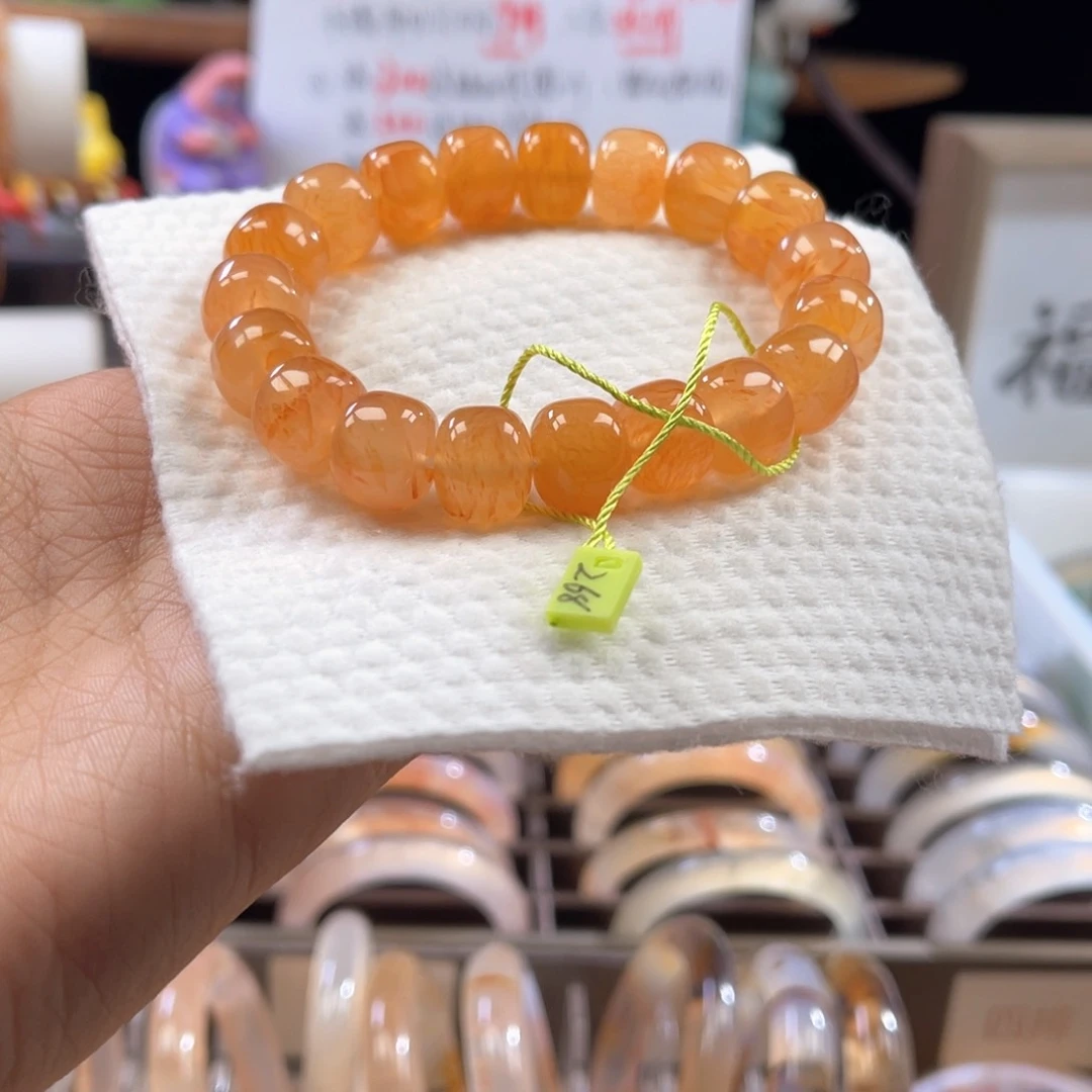 合金手链玛瑙/玉髓金龙纹老型串珠