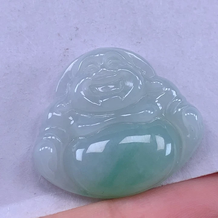 颈饰未镶嵌翡翠佛公吊坠