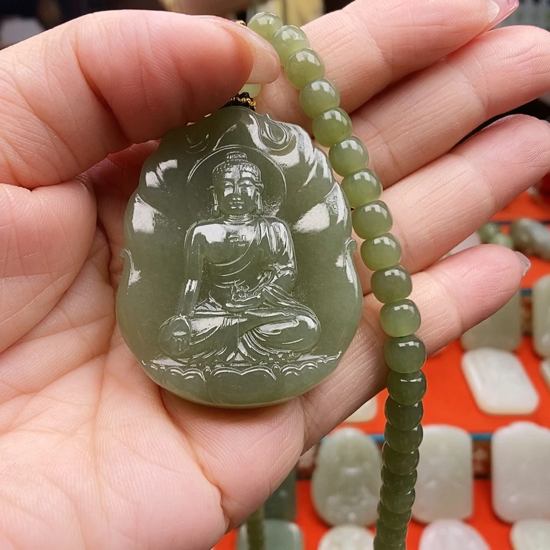 颈饰未镶嵌和田玉小****力