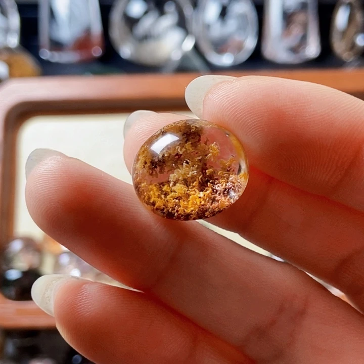 银***幻颈饰未镶嵌水晶黄幽灵 戒指镶嵌