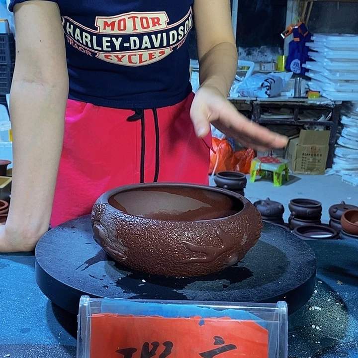 紫砂花盆紫砂紫砂