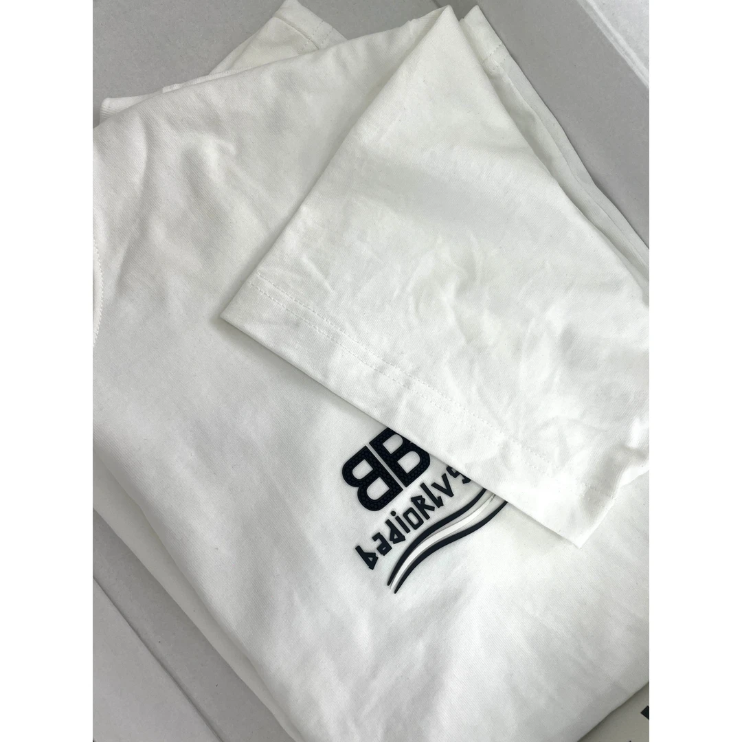 美区大牌奢品-后幅BB短袖 男女宽松印花情侣短袖-06-9234