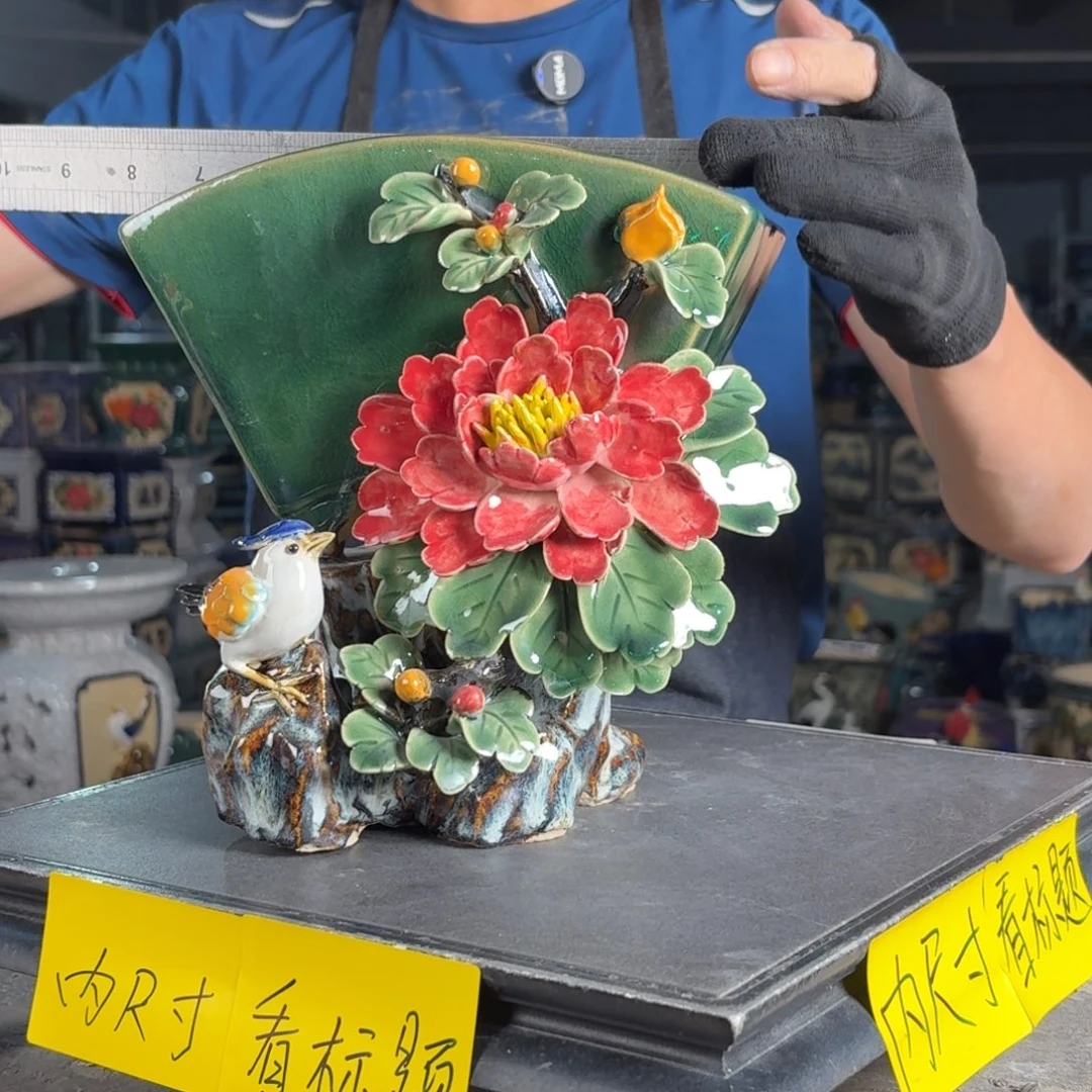 一风堂石湾花盆 内17*9*9手工痕迹