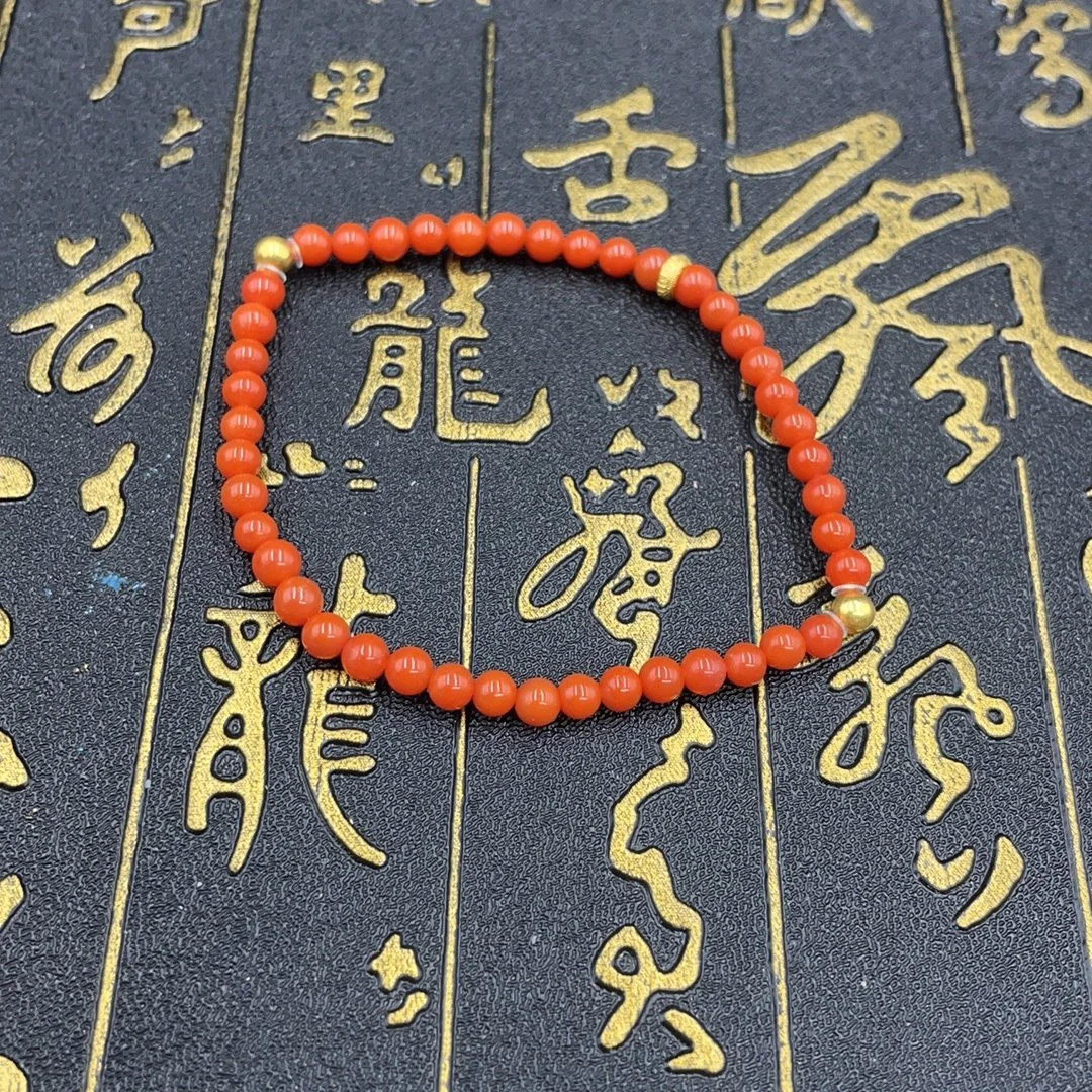 BY0712FZJT标009 北玉精选 南红手串