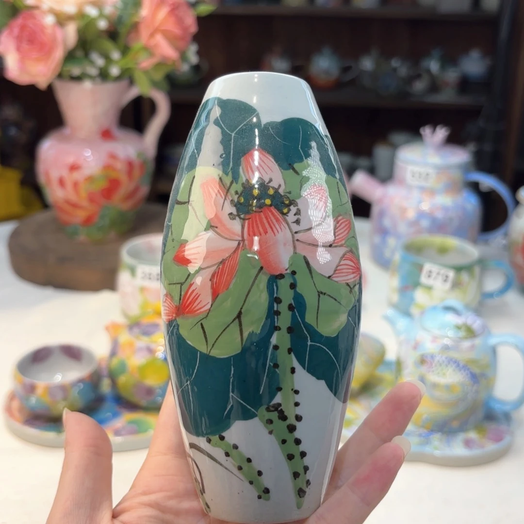 景德镇手绘高温釉下彩陶瓷茶具