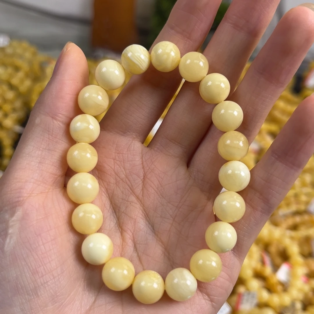 裸石琥珀未镶嵌9+奶白