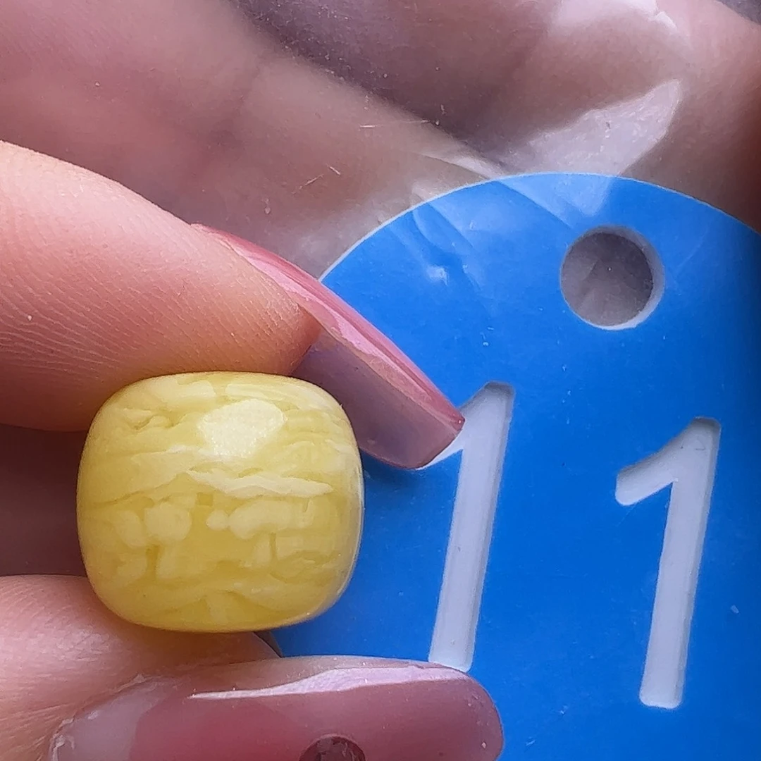 蜜蜡未镶嵌珠宝奇石12.5mm虎皮老型